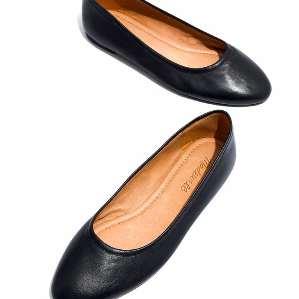 Madewell Reid Ballet Flat in Leather 6.5